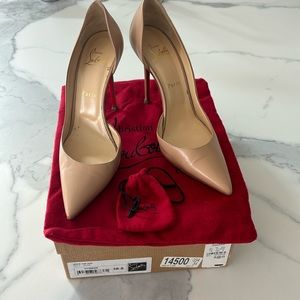 Louboutin Iriza 100 Nude Pumps
